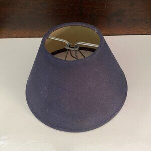 Small Navy Blue Cloth Lampshade approx 3.5 inches tall